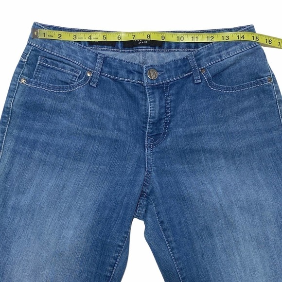 ANN Taylor Faded Medium Wash Blue Denim Straight Leg Jeans - Picture 4 of 12